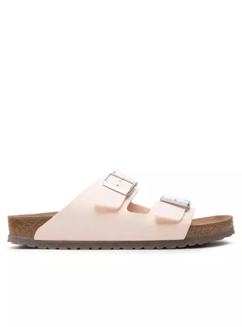 Birkenstock Damskie Klapki Arizona BFBC Narrow Komfortowe - Różowe