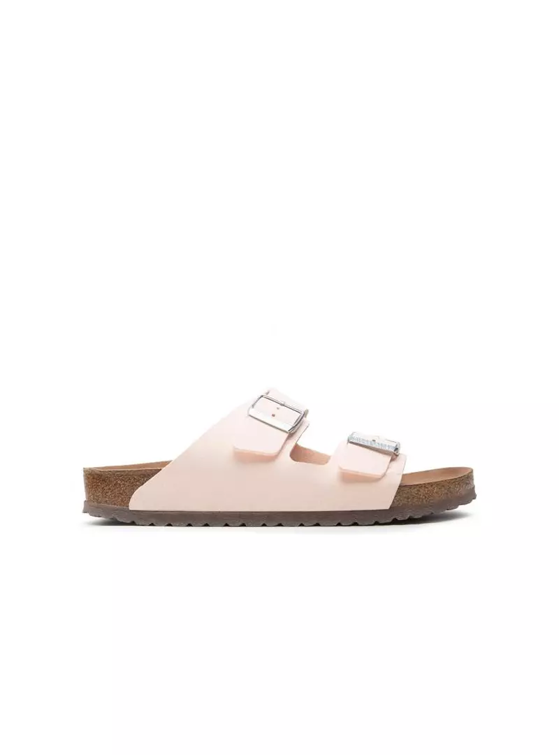 Birkenstock Damskie Klapki Arizona BFBC Narrow Komfortowe - Różowe
