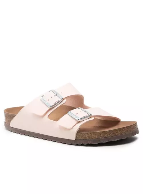 Birkenstock Damskie Klapki Arizona BFBC Narrow Komfortowe - Różowe