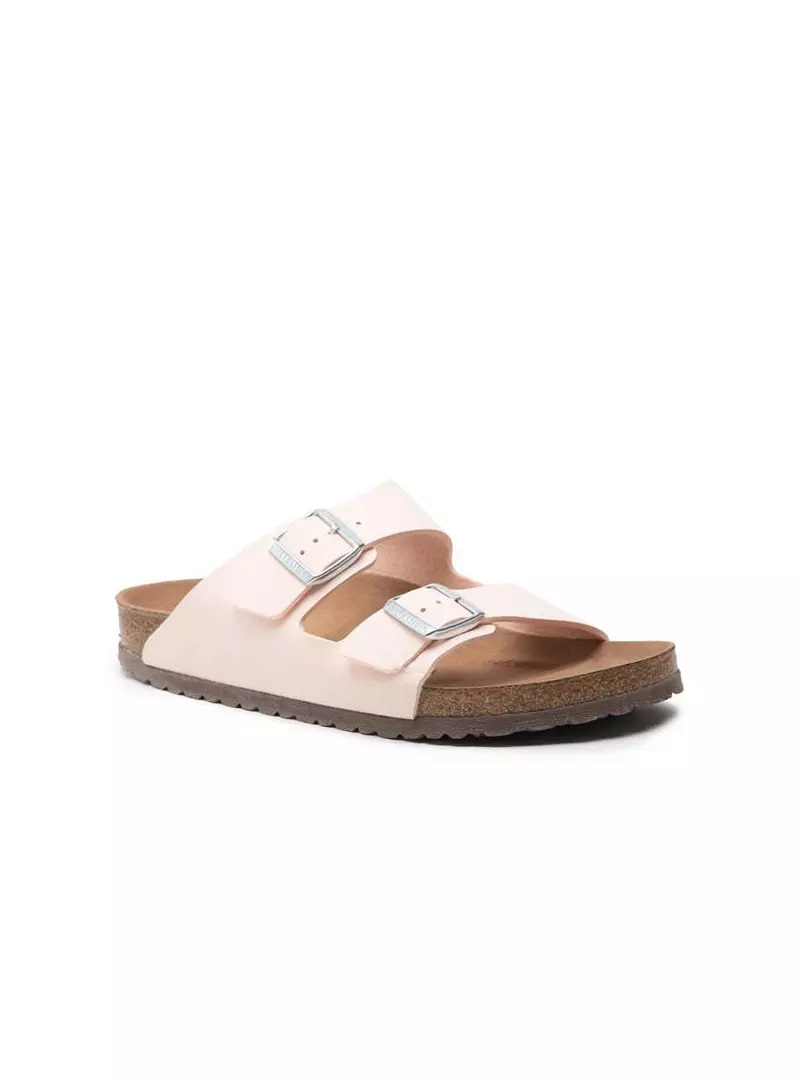 Birkenstock Damskie Klapki Arizona BFBC Narrow Komfortowe - Różowe