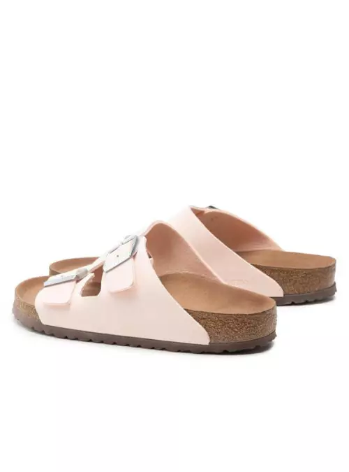 Birkenstock Damskie Klapki Arizona BFBC Narrow Komfortowe - Różowe