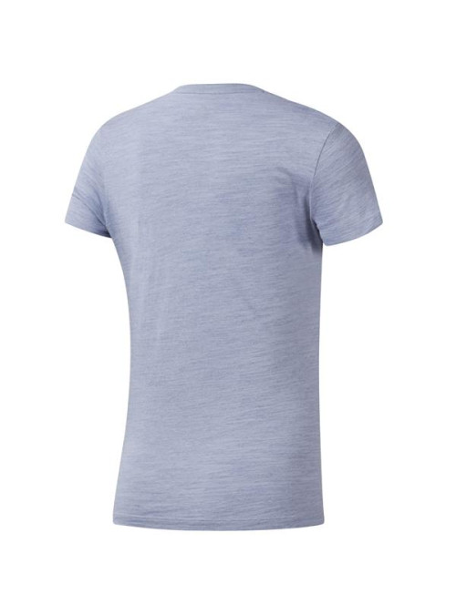 Reebok Damski T-shirt Te Marble Logo Tee - Niebieski