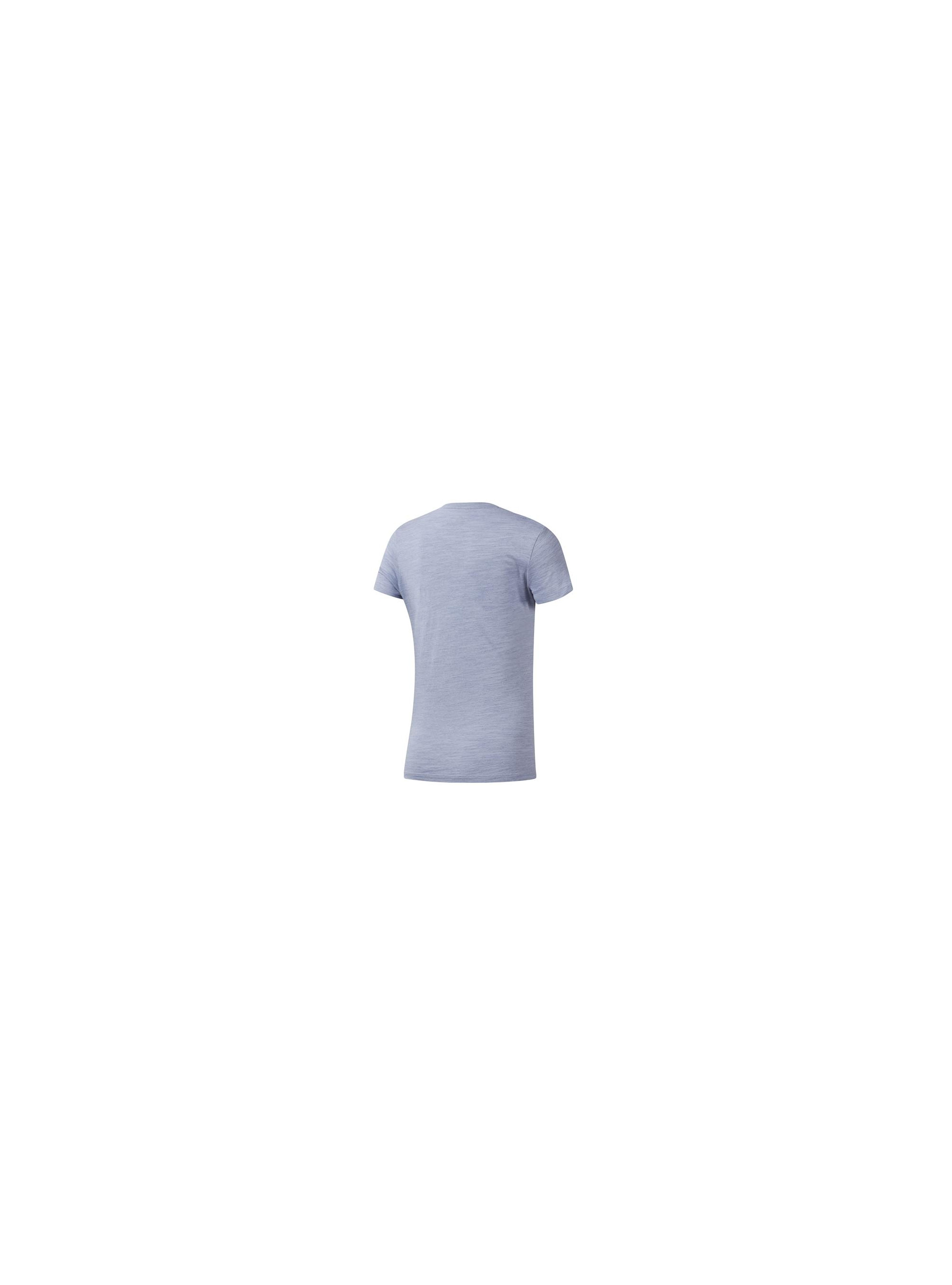Reebok Damski T-shirt Te Marble Logo Tee - Niebieski