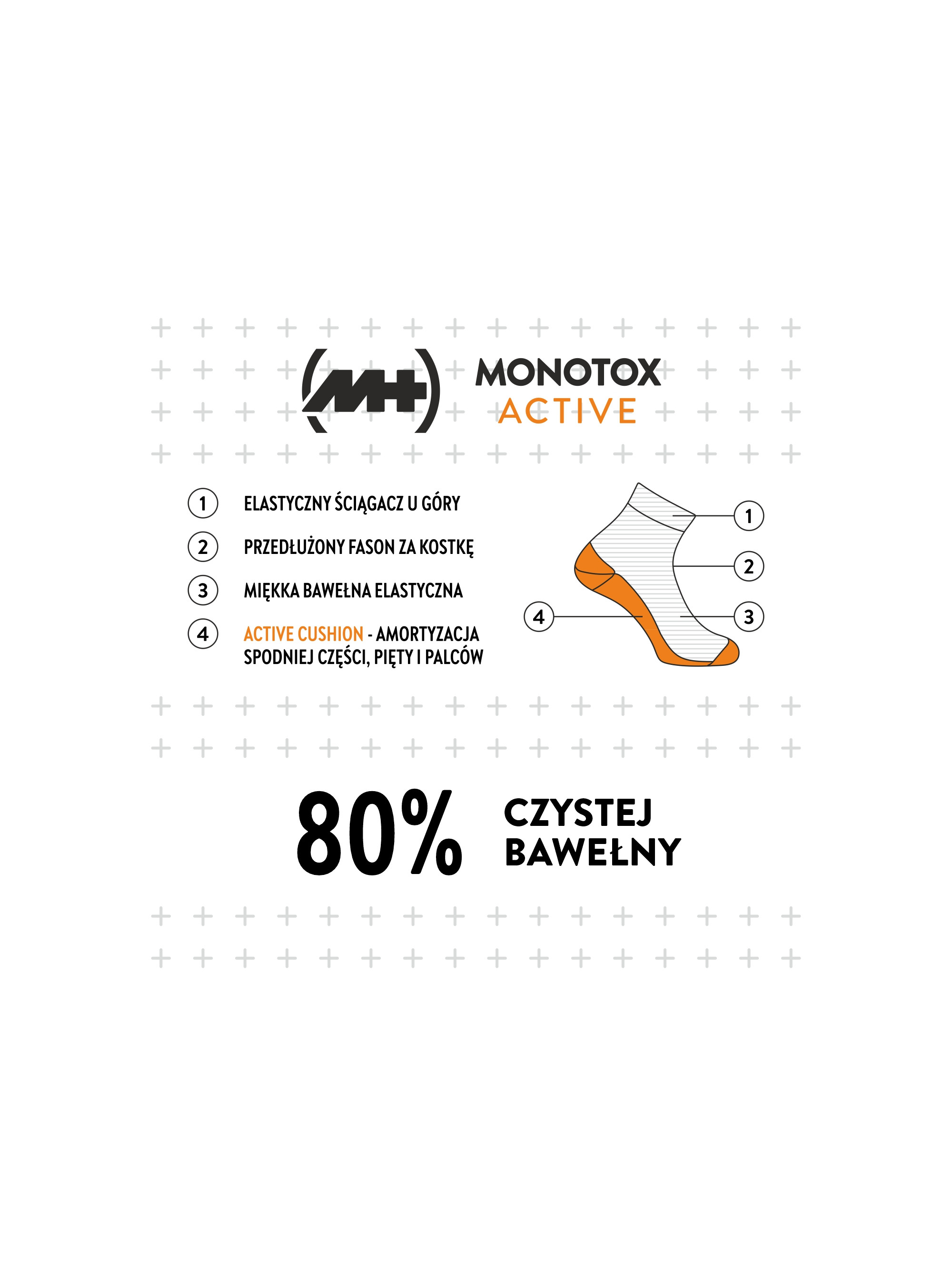 Monotox ANKLE SOCK CUSHION 2PACK MX20008