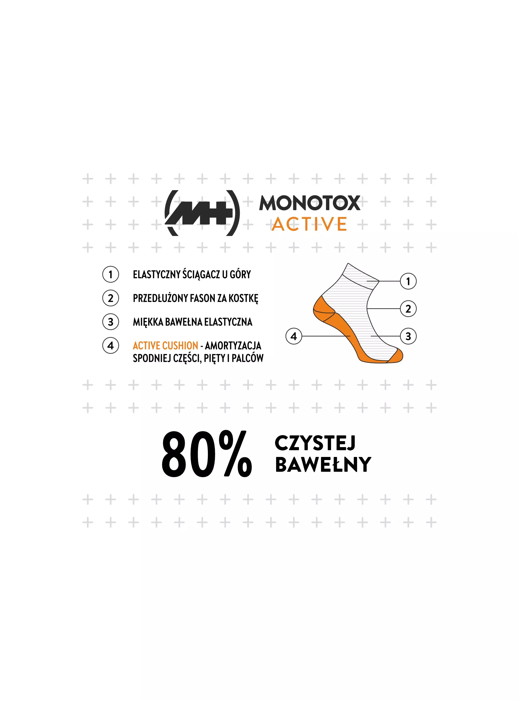 Monotox ANKLE SOCK CUSHION 2PACK MX20008