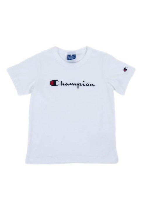 Champion Dziecięcy T-shirt Crewneck T-shirt 404231WW001 Biały | Sklep Monotox