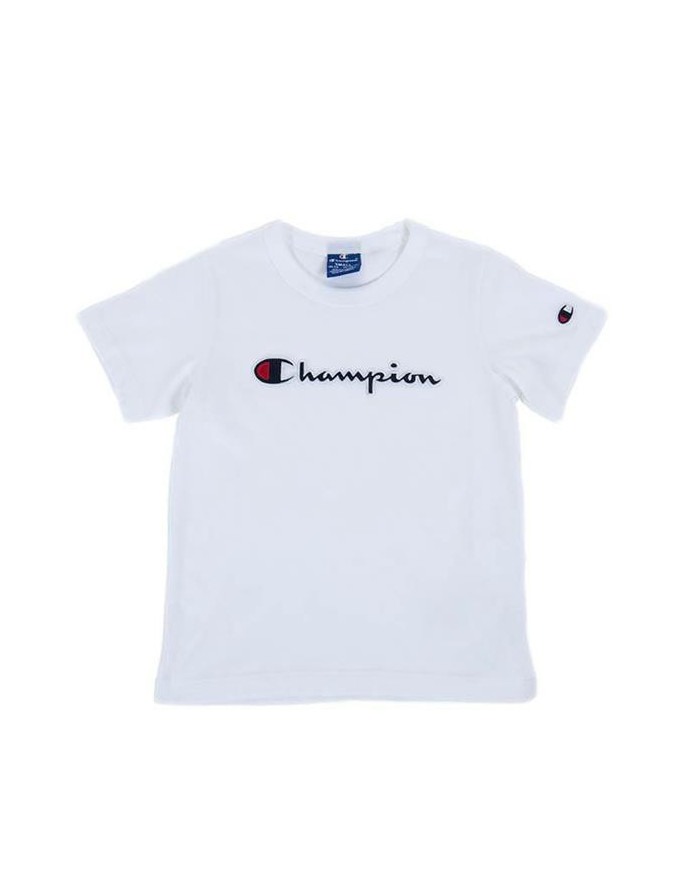 Champion Dziecięcy T-shirt Crewneck T-shirt 404231WW001 Biały | Sklep Monotox