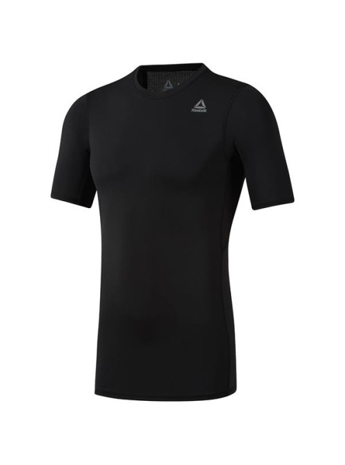 Reebok Męski T-shirt Wor Sl Ss Sld Comp Czarny | Oficjalny sklep | Monotox