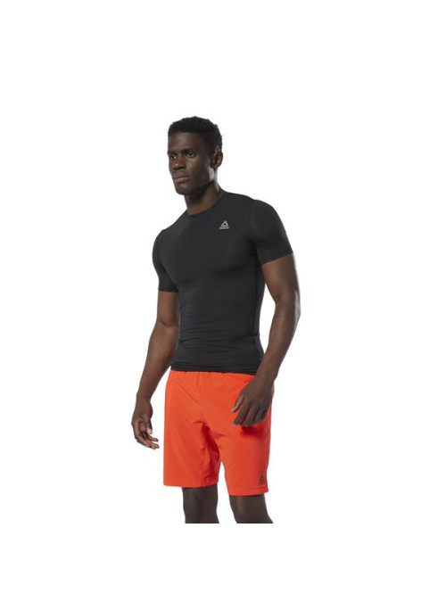 Reebok Męski T-shirt Wor Sl Ss Sld Comp Czarny | Oficjalny sklep | Monotox