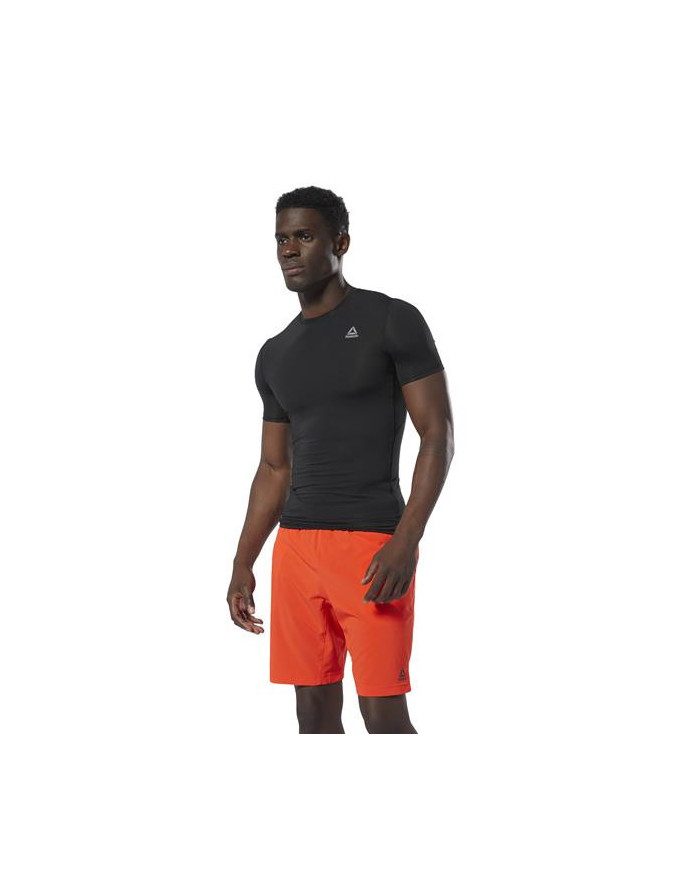 Reebok Męski T-shirt Wor Sl Ss Sld Comp Czarny | Oficjalny sklep | Monotox