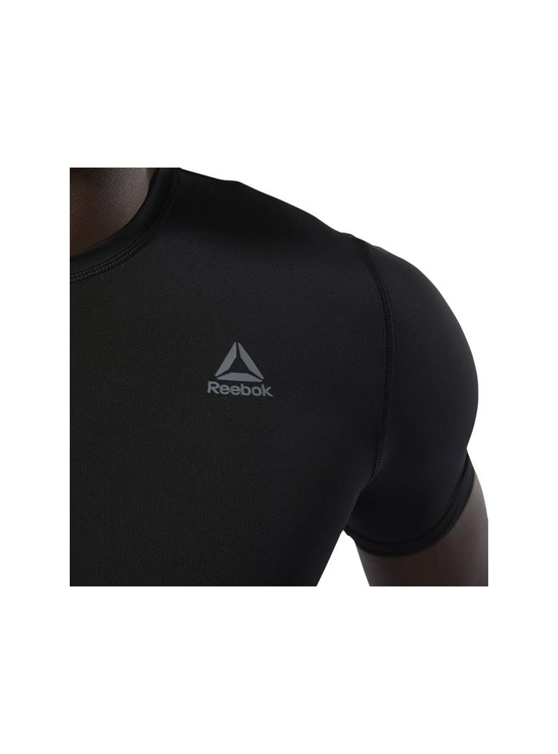 Reebok Męski T-shirt Wor Sl Ss Sld Comp Czarny | Oficjalny sklep | Monotox