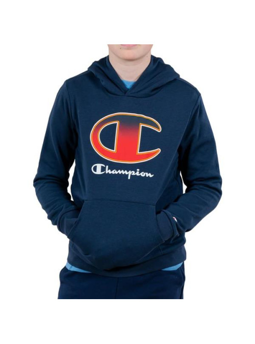 Champion Dziecięca Bluza Hooded Sweatshirt 305975BS503 Granatowy | Sklep Monotox
