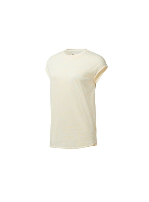 Reebok Damski T-shirt EL Marble Wygodny - Beżowy