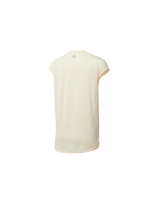 Reebok Damski T-shirt EL Marble Wygodny - Beżowy