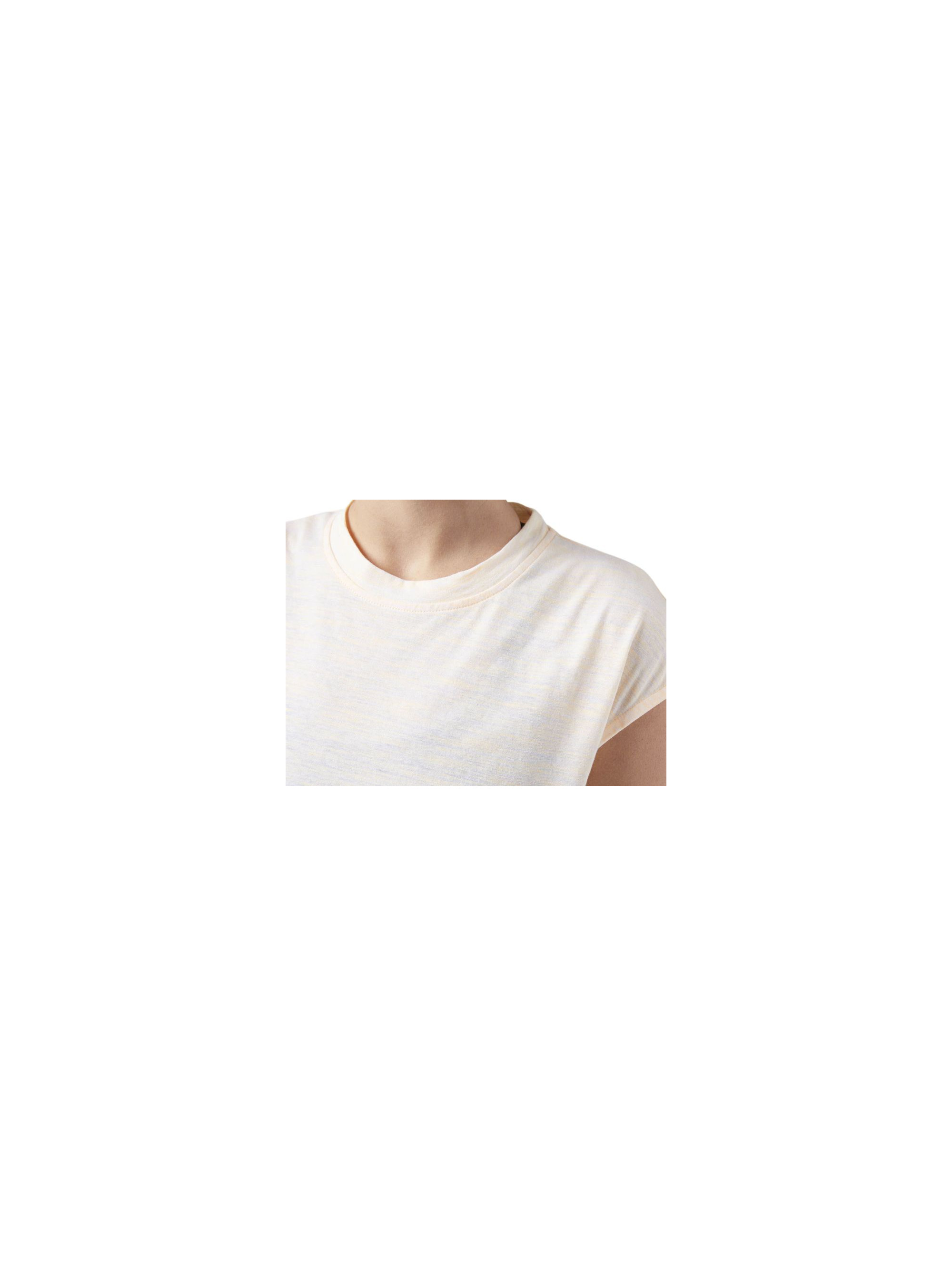 Reebok Damski T-shirt EL Marble Wygodny - Beżowy