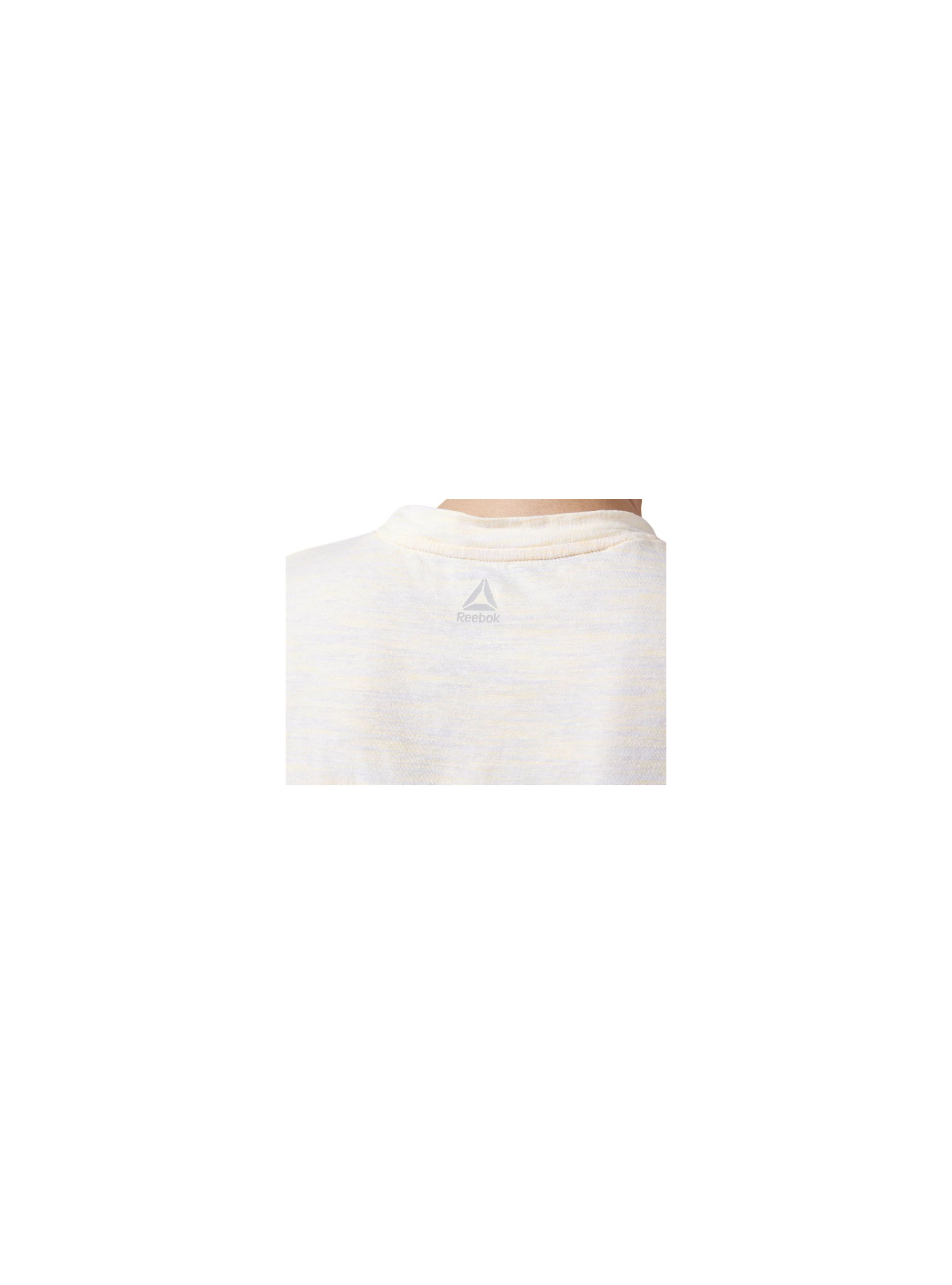 Reebok Damski T-shirt EL Marble Wygodny - Beżowy