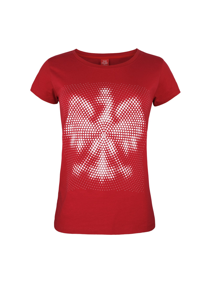 Monotox Damski T-shirt EAGLE OPTIC W BRIGHT RED Czerwony