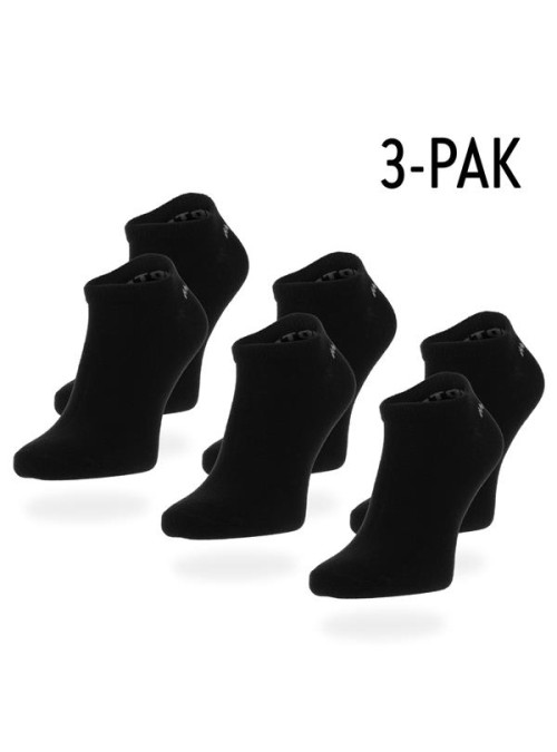 Monotox Męskie Skarpety NO SHOW SOCK BLACK 3PACK Czarny