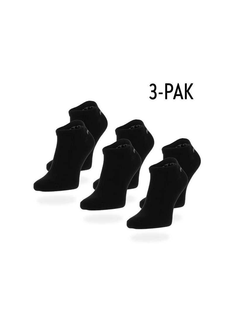 Monotox Męskie Skarpety NO SHOW SOCK BLACK 3PACK Czarny