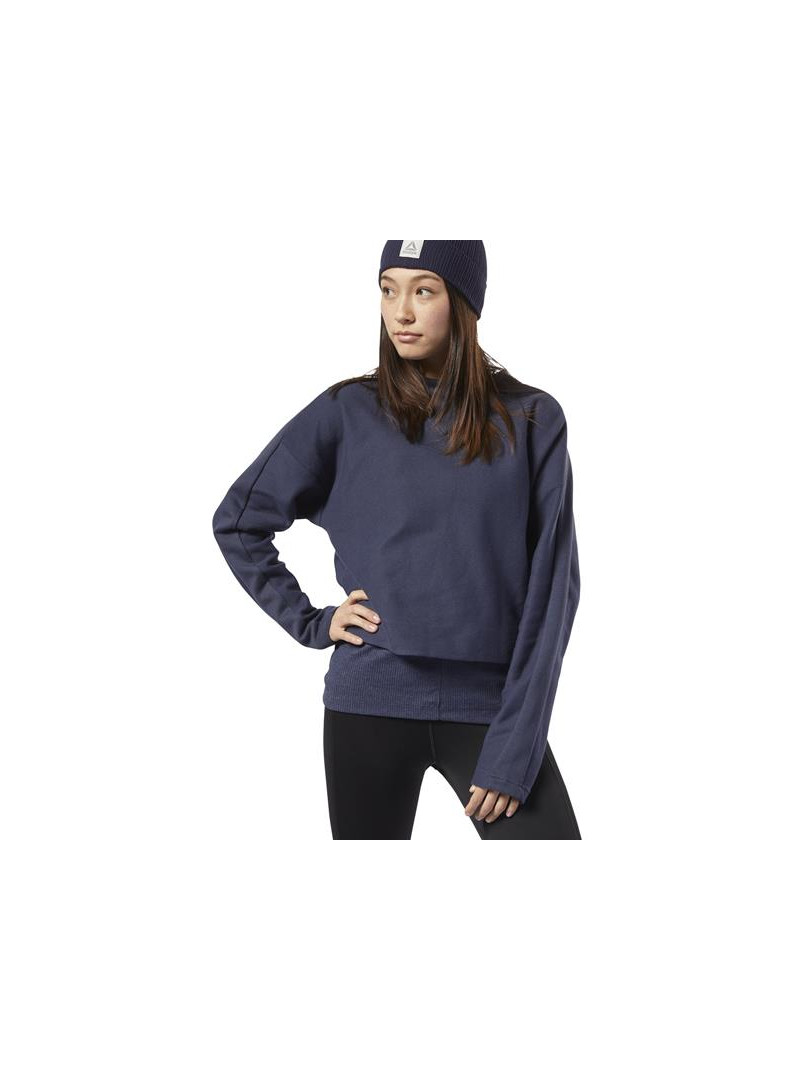 Reebok Te Twill Cowl Neck Bluza – Kobiety Niebieski | Kup Online