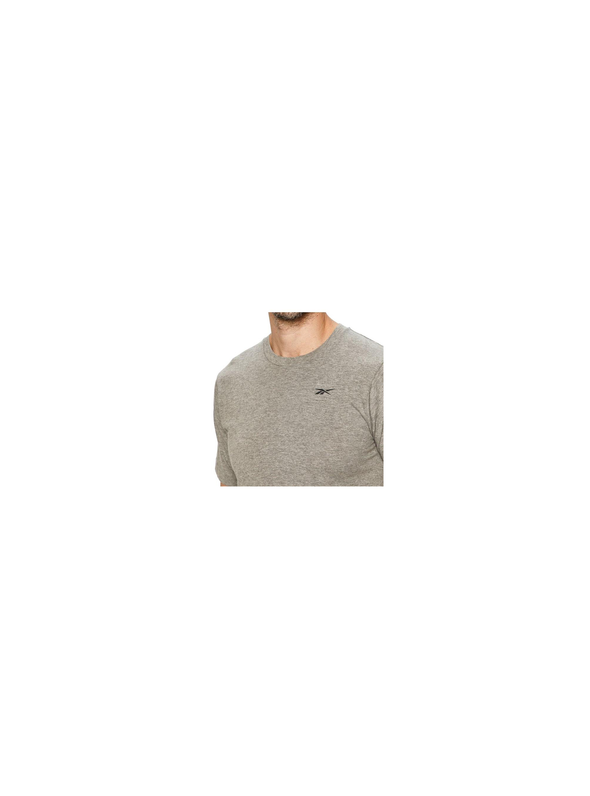 Reebok Męski T-shirt Crew Neck Santo - Szary