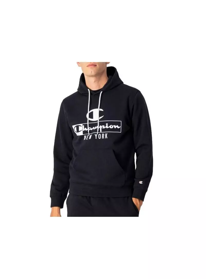 Champion Męska Bluza Hooded Sweatshirt Czarny | Oficjalny sklep | Monotox