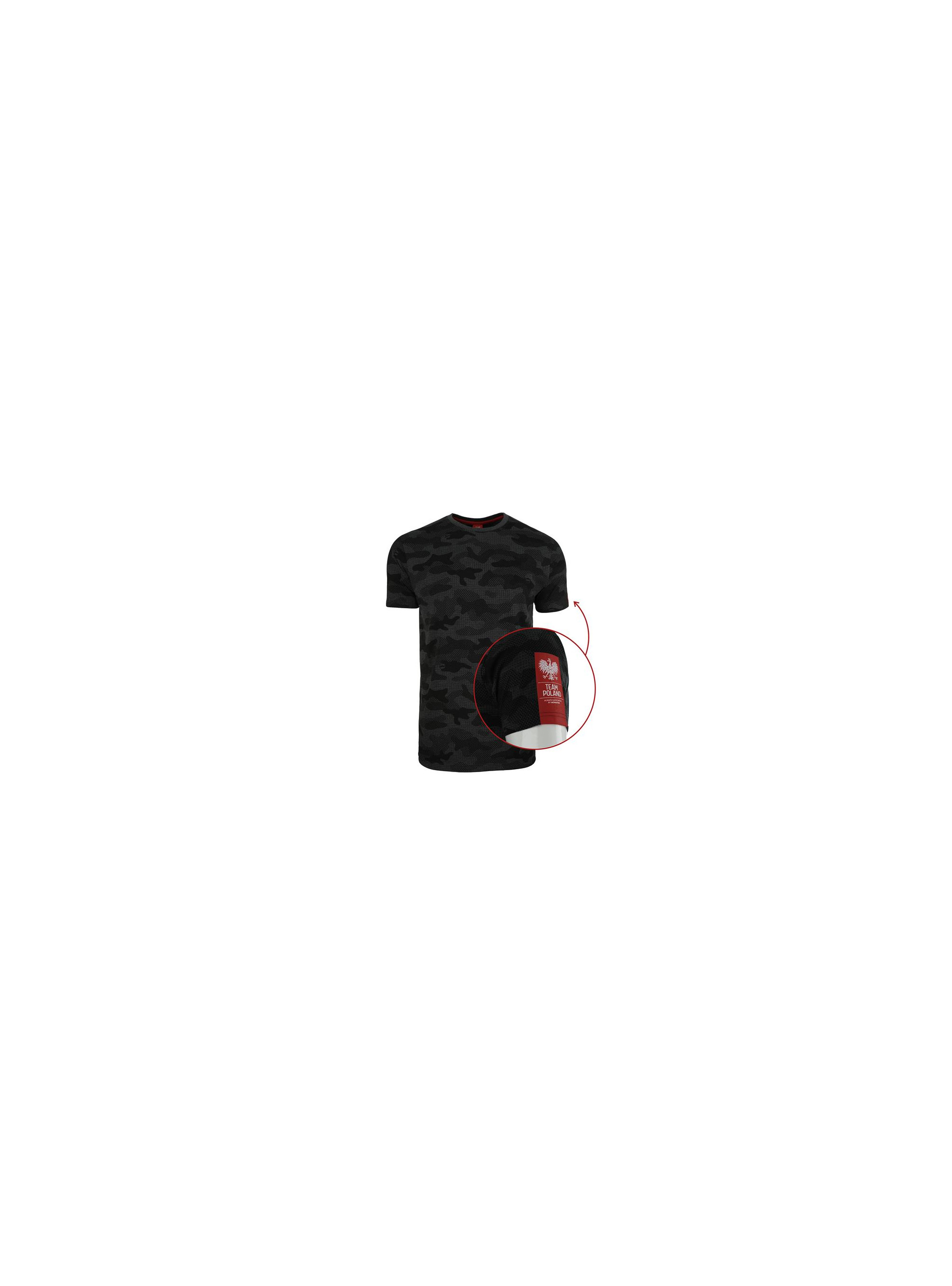 Team Poland T-shirt Label B - Czarny | Monotox