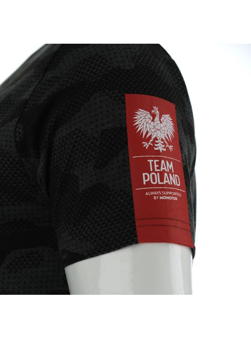 Team Poland T-shirt Label B - Czarny | Monotox