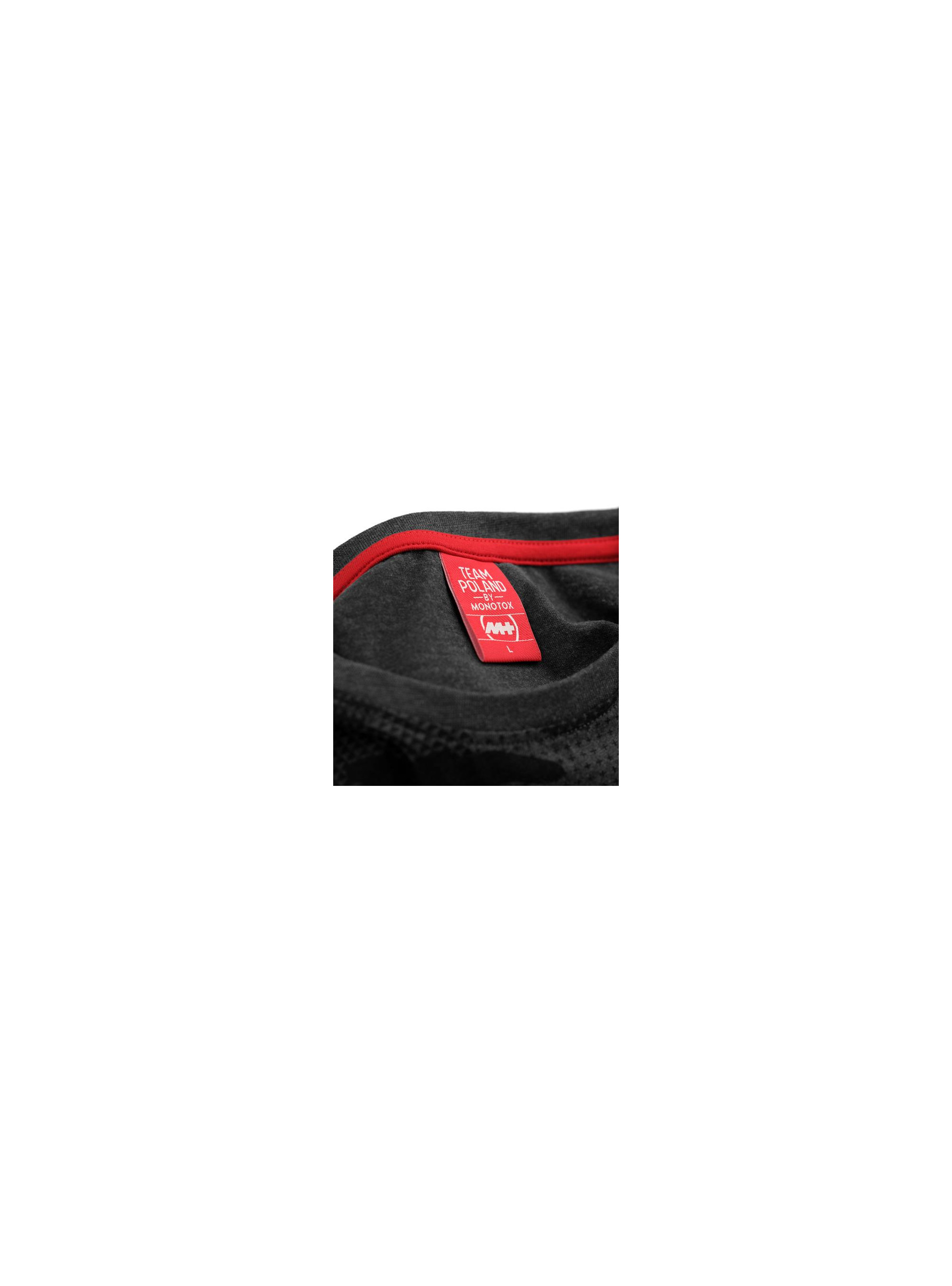 Team Poland T-shirt Label B - Czarny | Monotox