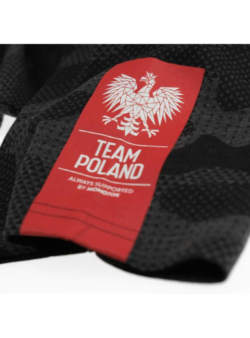 Team Poland T-shirt Label B - Czarny | Monotox