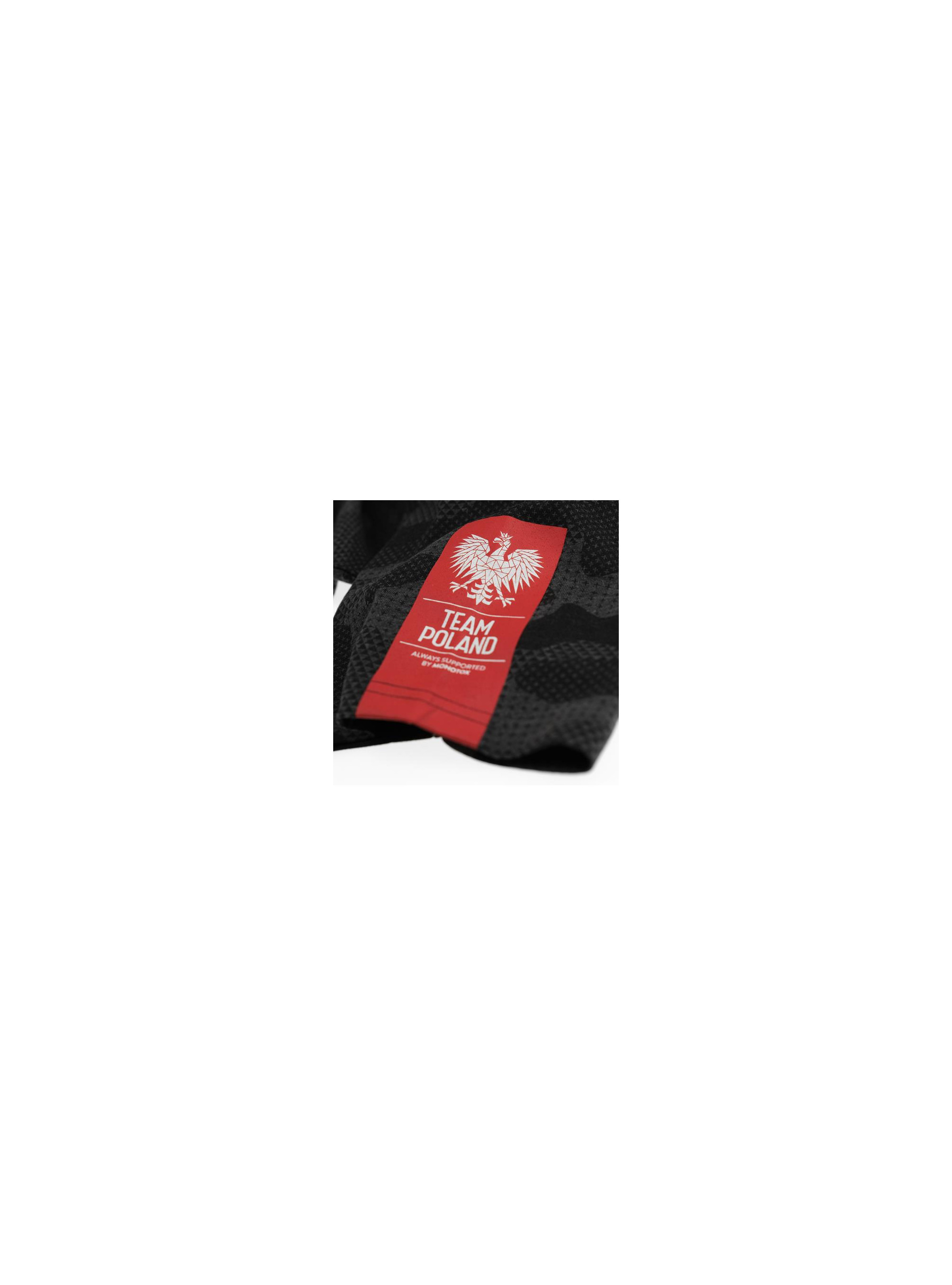 Team Poland T-shirt Label B - Czarny | Monotox