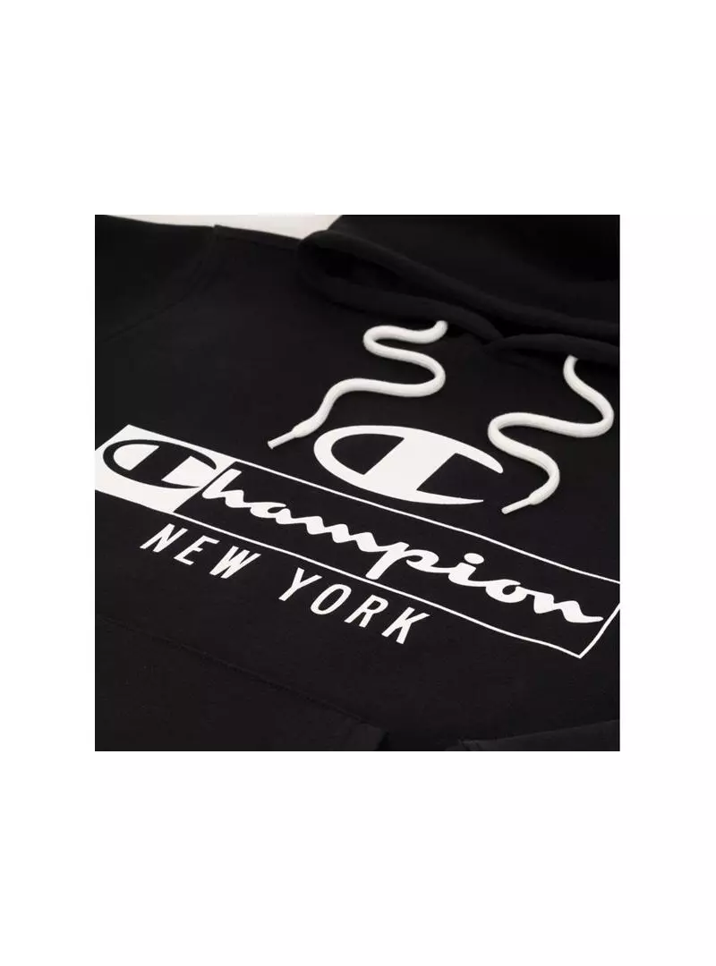 Champion Męska Bluza Hooded Sweatshirt Czarny | Oficjalny sklep | Monotox