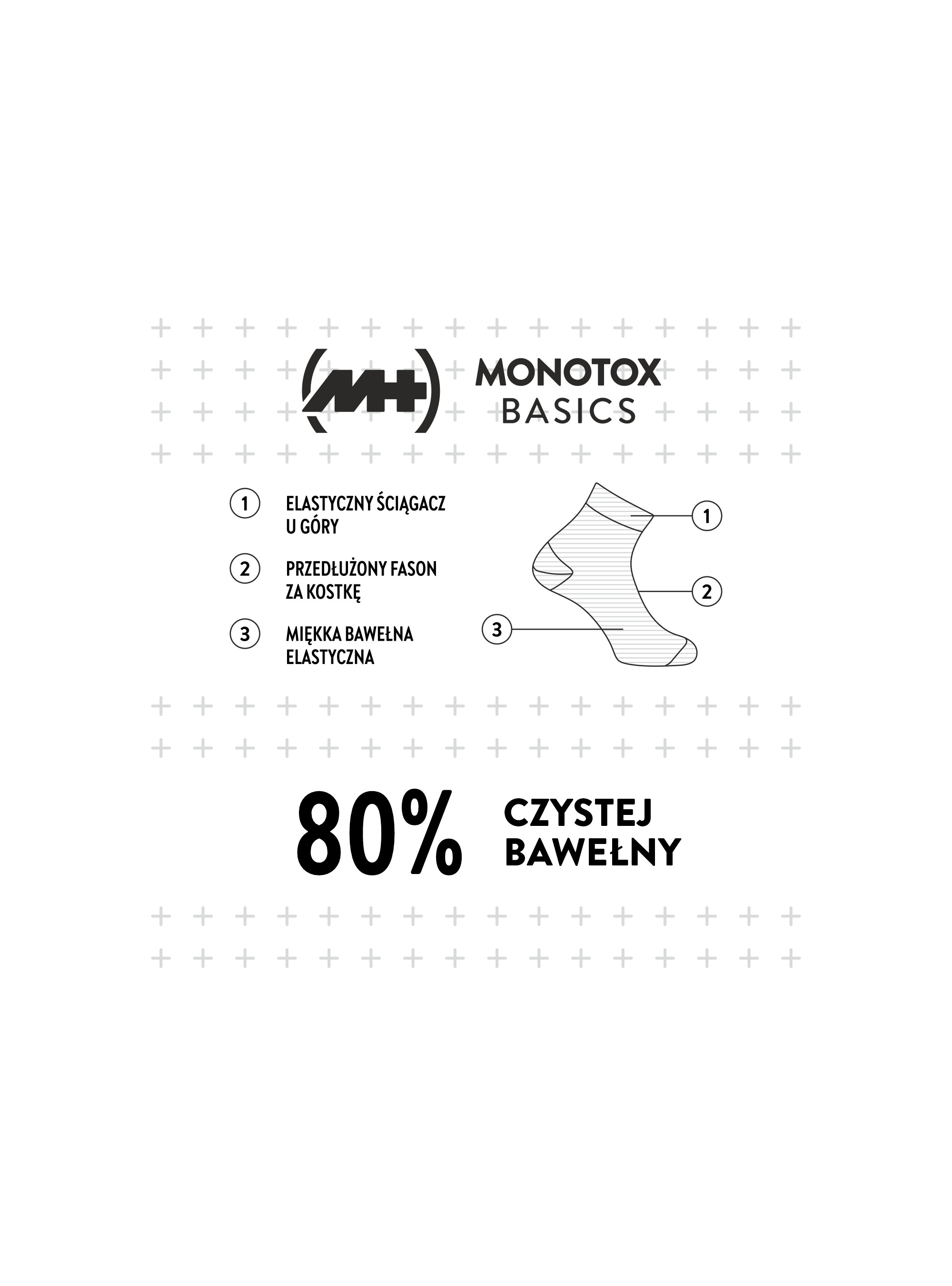 Monotox ANKLE SOCKS MIX 3PACK MX20007