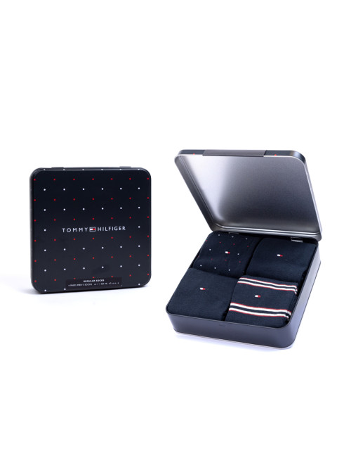 Tommy Hilfiger TH MEN SOCK 4P TIN GIFTBOX STR 701224441001