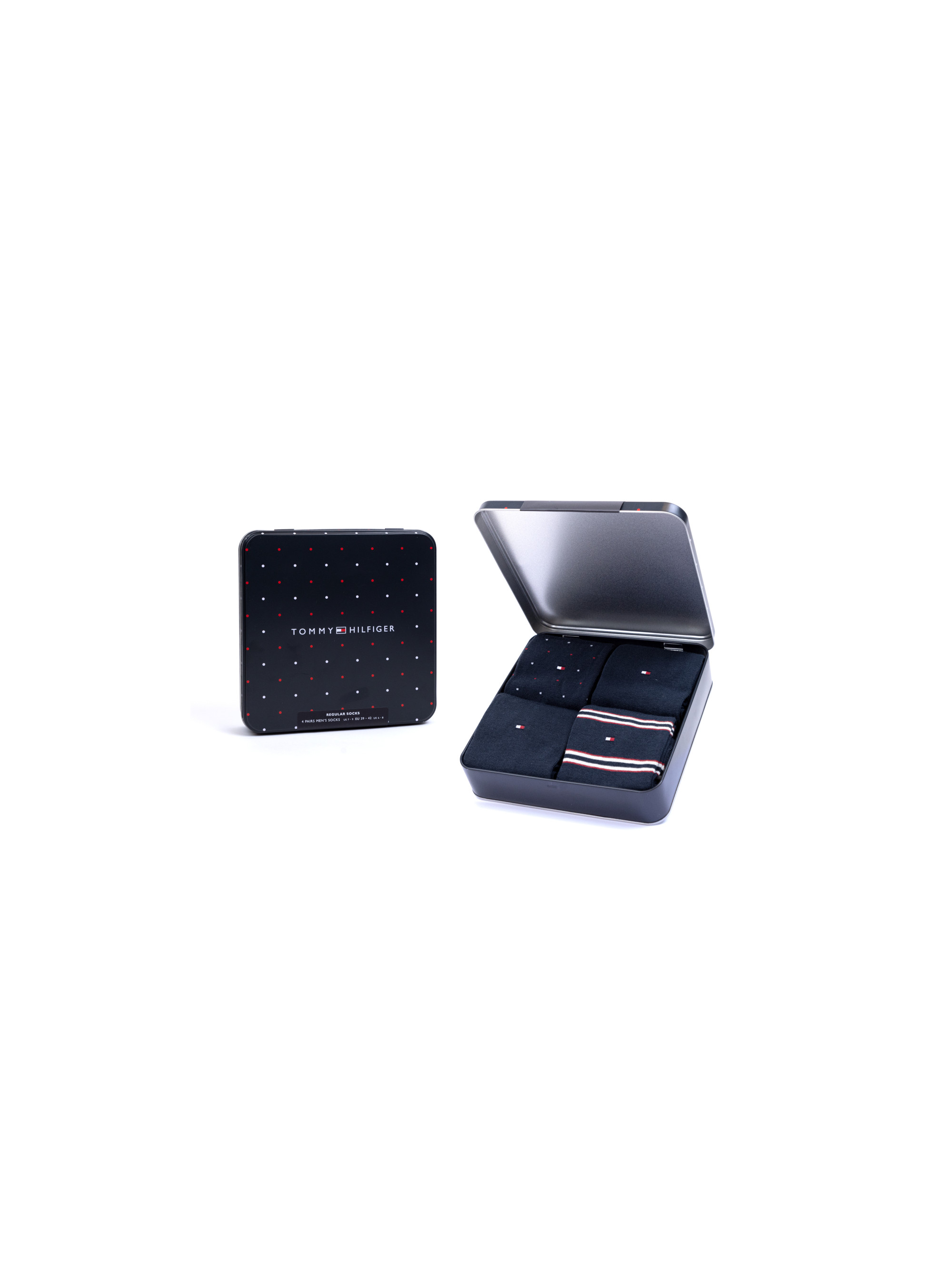 Tommy Hilfiger TH MEN SOCK 4P TIN GIFTBOX STR 701224441001
