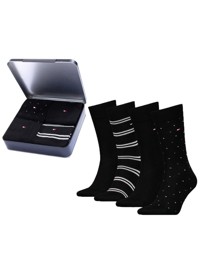 Tommy Hilfiger TH MEN SOCK 4P TIN GIFTBOX STR 701224441002