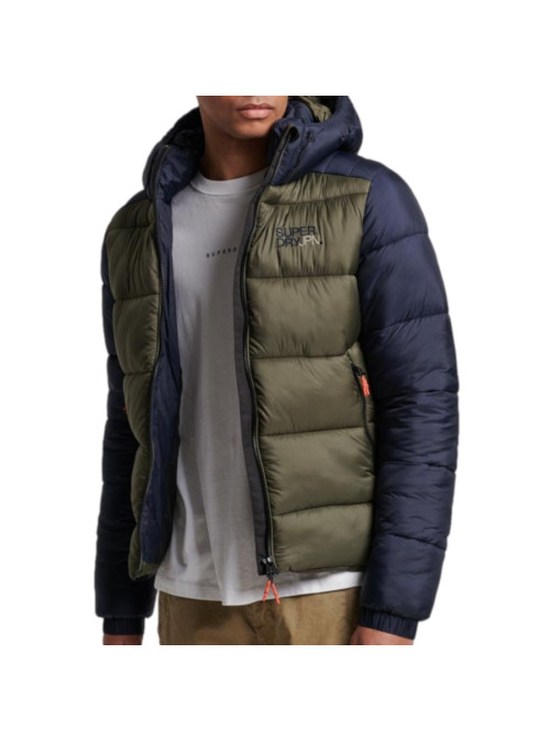 Superdry HOOD COLOUR BLOCK SPORT PUFFER M5011752A9UK
