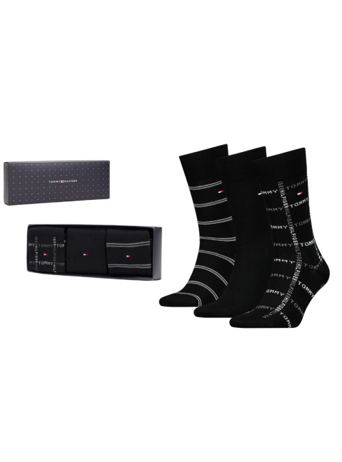 Tommy Hilfiger TH MEN SOCK 3P GIFTBOX GRID ST 701224445002