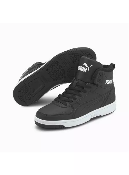 Puma Męskie Sneakersy REBOUND JOY FUR Czarny