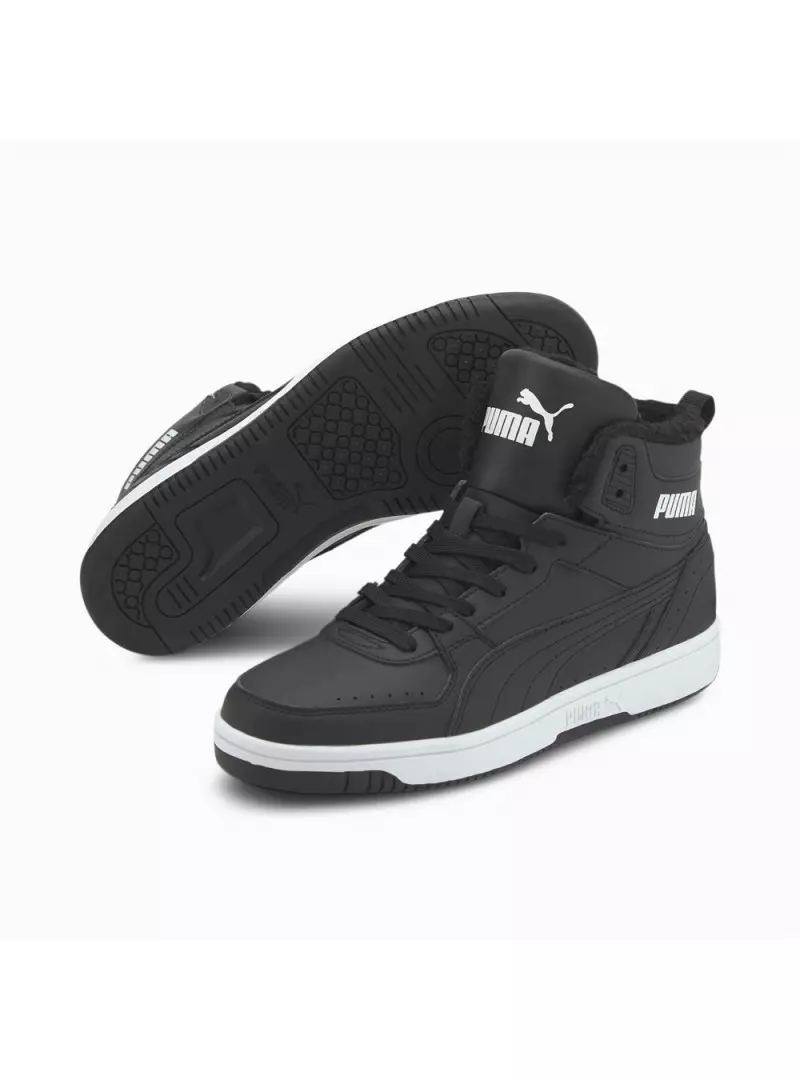 Puma Męskie Sneakersy REBOUND JOY FUR Czarny