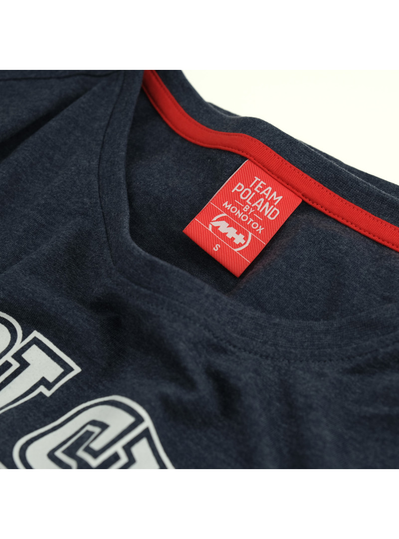 Monotox Damski T-shirt POLSKA COLLEGE W NAVY M Granatowy