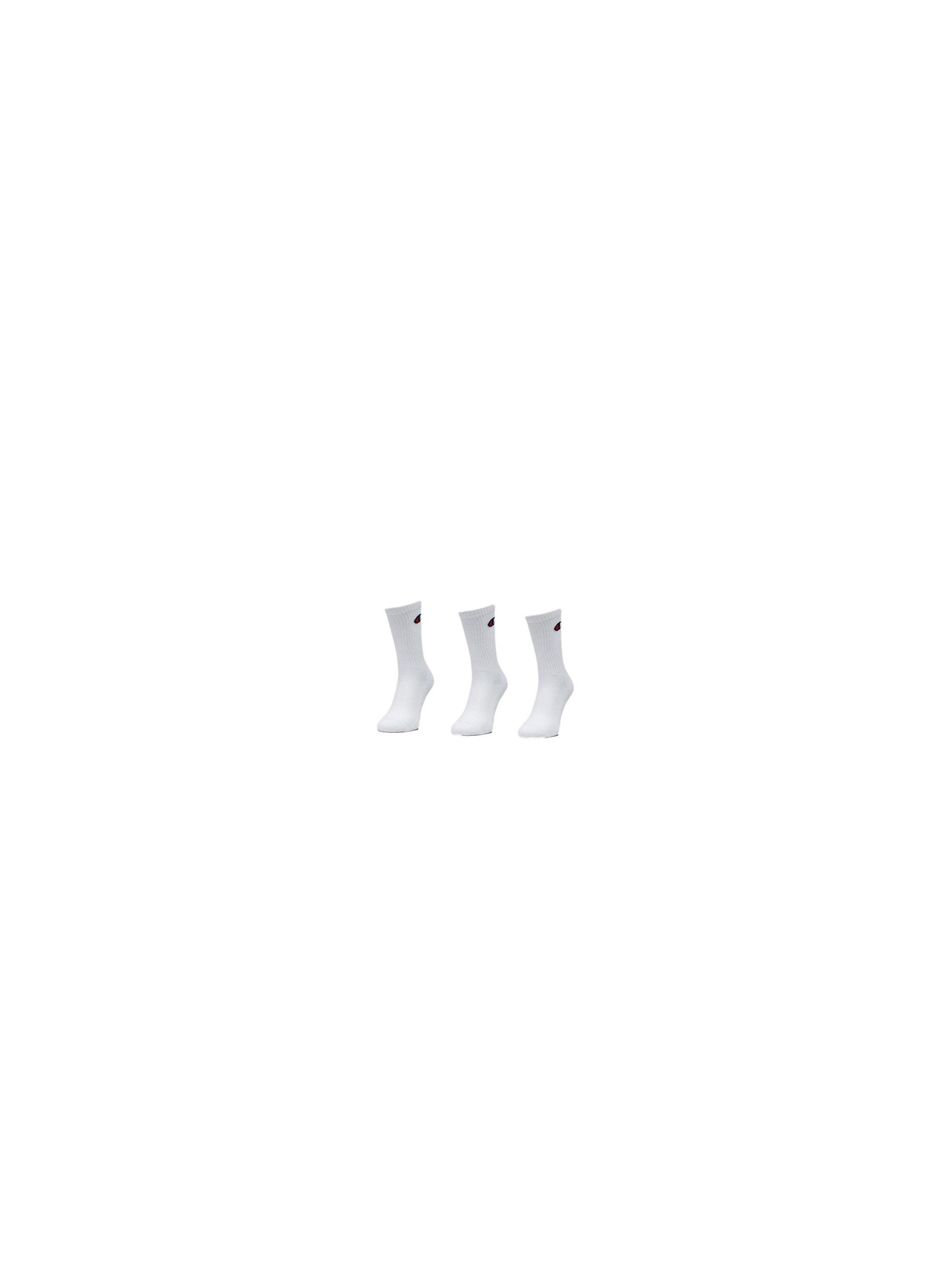 Champion Męskie Skarpety Klasyczne 3 Pack Crew Socks - Białe