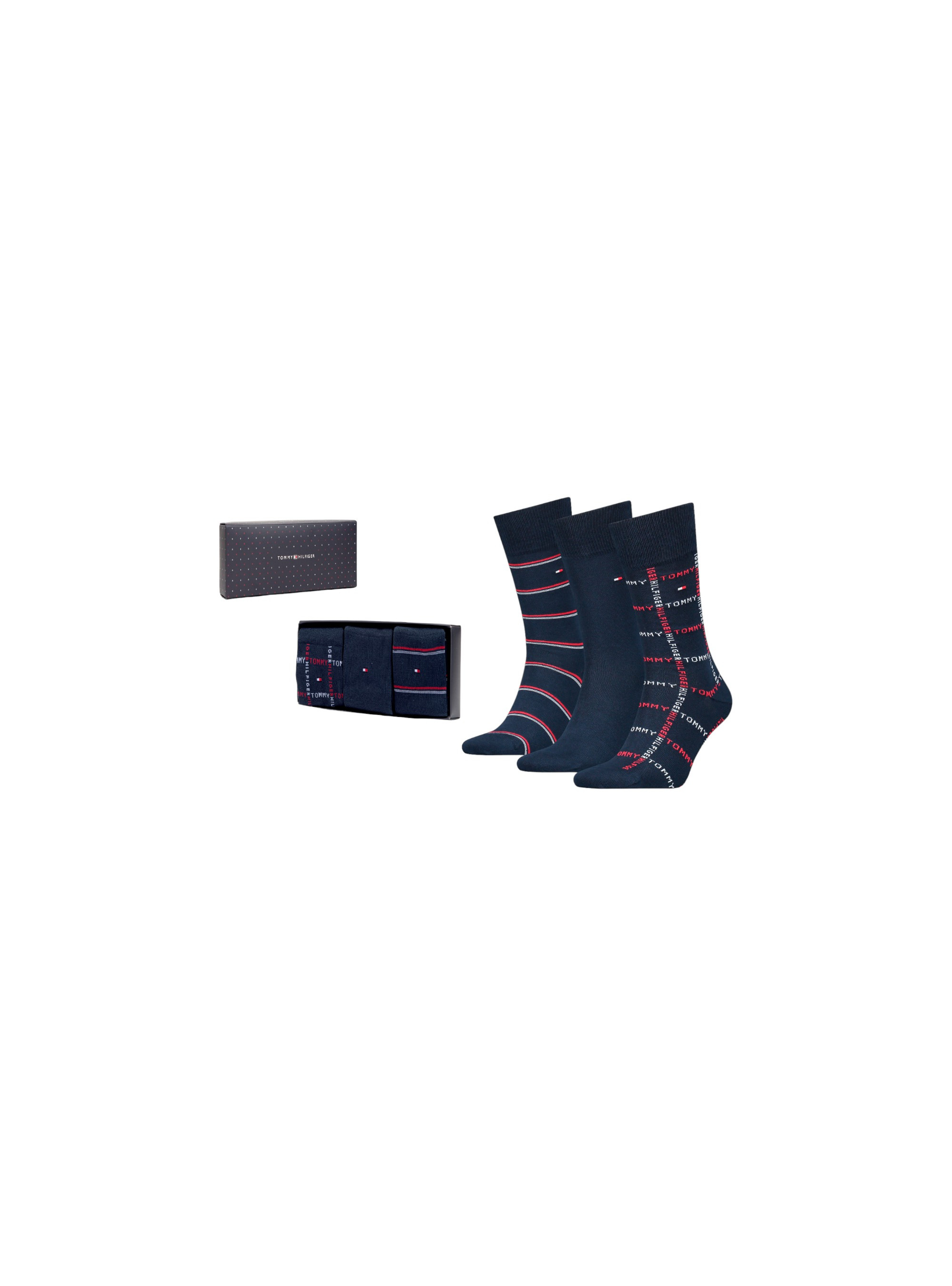 Tommy Hilfiger TH MEN SOCK 3P GIFTBOX GRID ST 701224445001