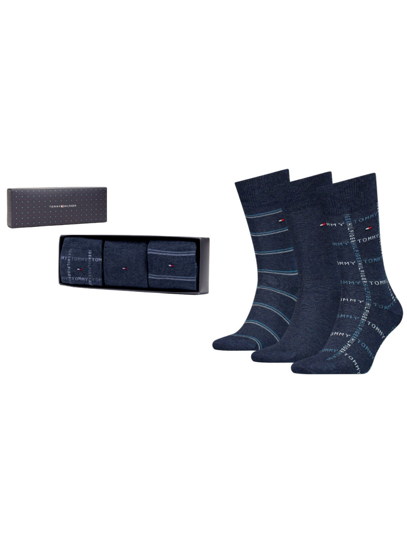 Tommy Hilfiger TH MEN SOCK 3P GIFTBOX GRID ST 701224445003