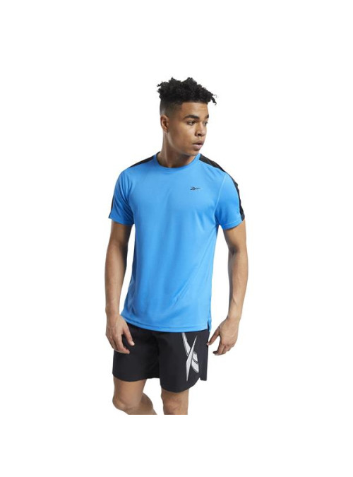 Reebok Męski T-shirt Wor Ss Tech Tee Niebieski | Oficjalny sklep | Monotox