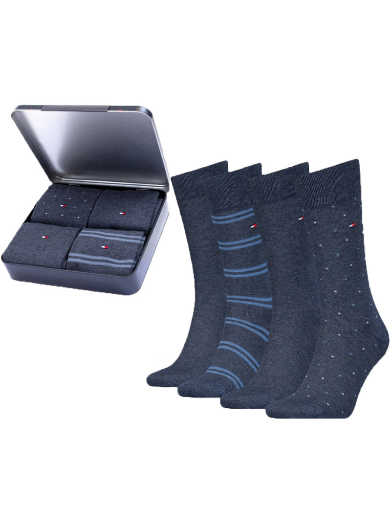 Tommy Hilfiger TH MEN SOCK 4P TIN GIFTBOX STR 701224441003
