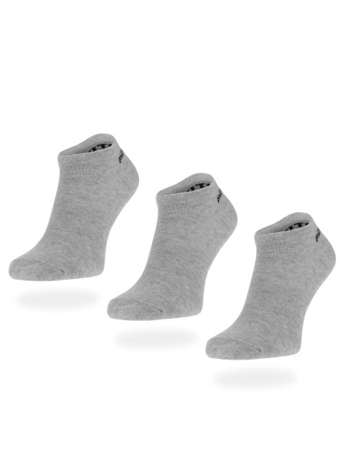 Monotox NO SHOW SOCK GREY 3PACK SKS20PKG