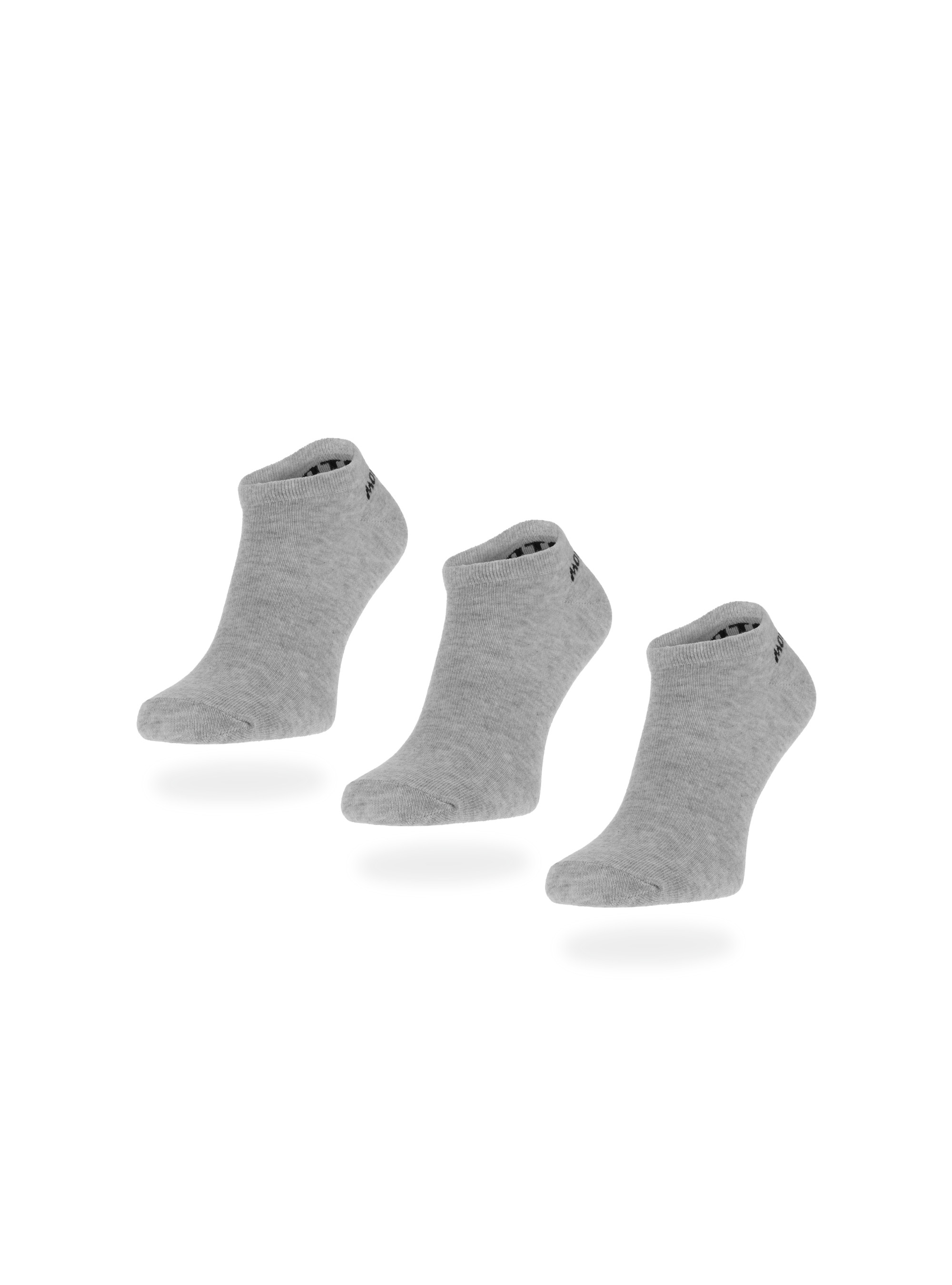 Monotox NO SHOW SOCK GREY 3PACK SKS20PKG