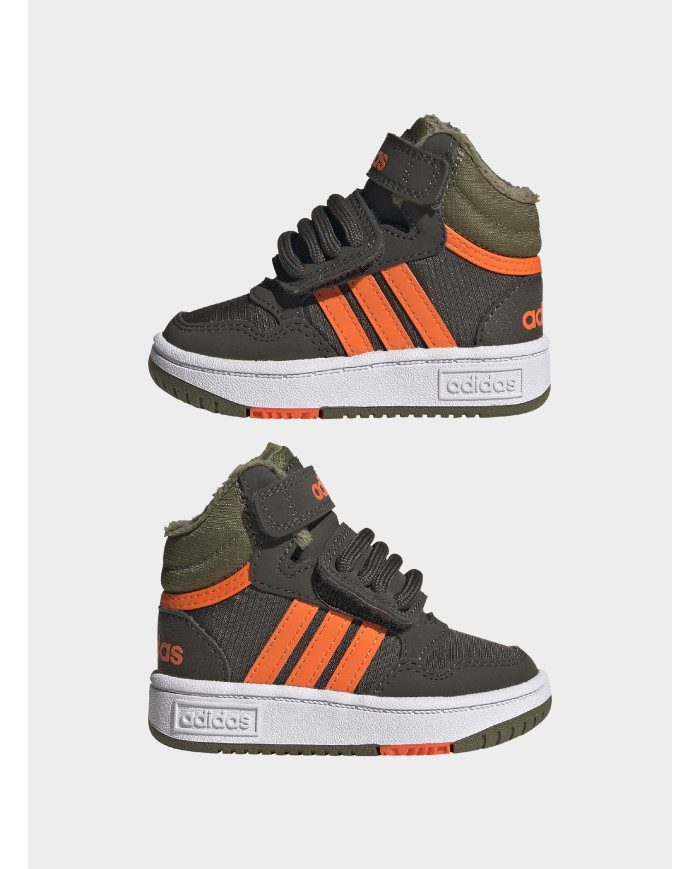 Adidas Dziecięce Sneakersy Hoops Mid 3.0 Ac I GW4480 Zielony | Sklep Monotox