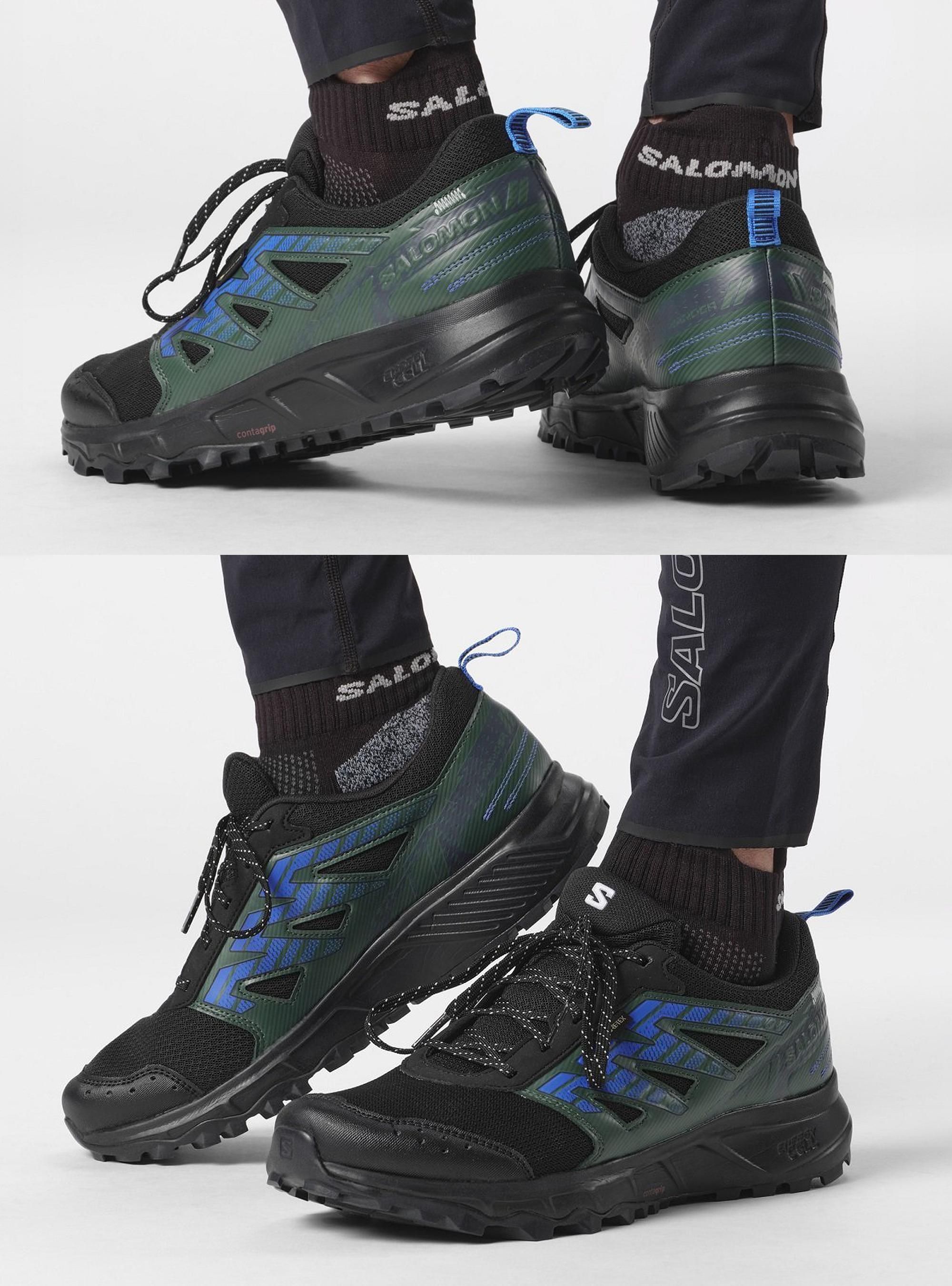 Salomon Męskie Buty Sportowe Wander GTX Wodoodporne - Czarne